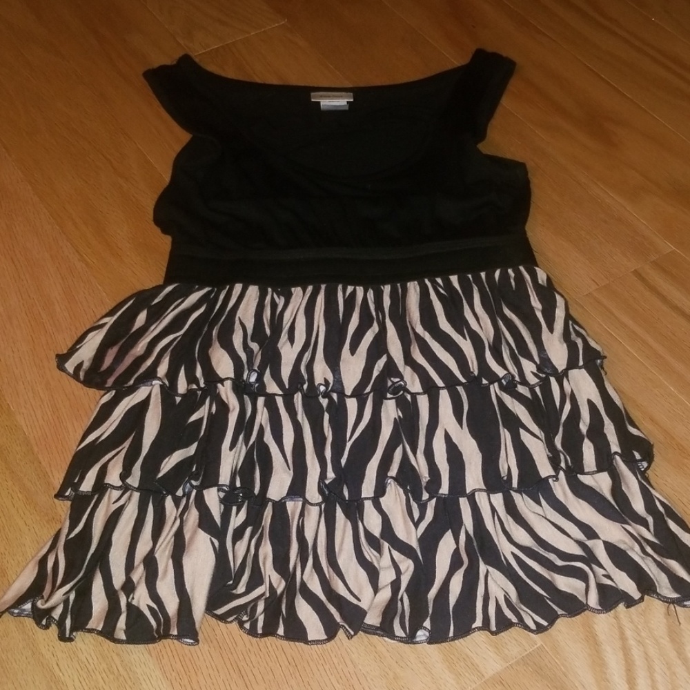 Black & Tan Top
